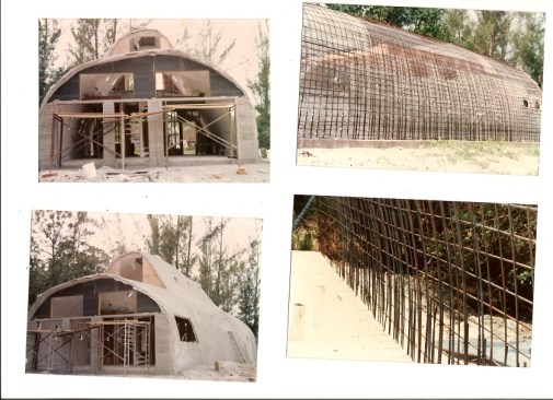 Monolithic indestructible concrete bunker home