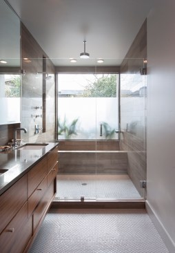 The Elizabeth Street Master Bath, a Merit winner, features a neat twist on the wet room. 