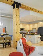 Three-bedroom lofts with balconies were the the most popular floor plan for Conrad Properties' Hi-Pointe Lofts in the Richmond Heights neighborhood of St. Louis