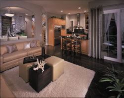 Interiors are indistinguishable from wood-frame models.