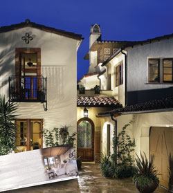 The winning style of The Strand was inspired by the quiet, casual elegance of historic Santa Barbara, Calif. The second- and third-floor spaces were designed to take full advantage of the neighborhood's hillside location overlooking the Pacific Ocean. The few select ads run by builder Brookfield Homes spoke to a buyer drawn to an affluent yet quiet beach lifestyle.