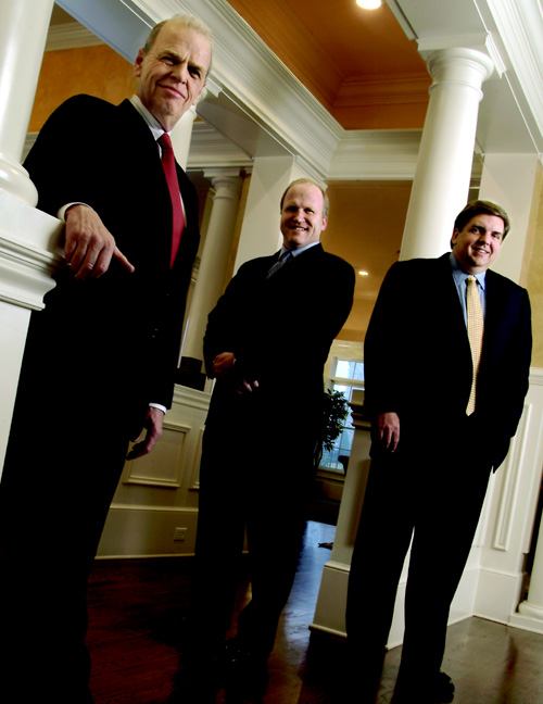 John Wieland (left), chairman and chief creative officer; Terry Russell (center), CEO; Eric Price (right), president and COO