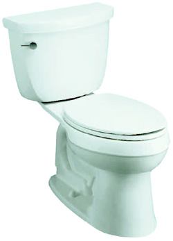 COMFORT FIT: Cimarron is engineered to handle the flushing demands of a commercial or residential setting, the manufacturer says. The toilet features a 3 ¼-inch flush valve combined with a direct-fed jet that maximizes water flow and allows for a 1.4-gallon flush setting option that saves up to 2,000 gallons of water per year. It has a 2 1/8-inch glazed trapway, an 11-by-8-inch water area, and a 16 ½-inch high bowl that makes it easier for users to sit and stand. Kohler. 800-456-4537. www.kohler.com.