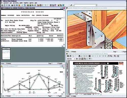 FULL VIEW: OnBase offers the sub a complete view of the job: purchase order, drawing, dimensions, and technical specifications.
