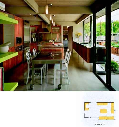 PRODUCT PICK FROM ARCHITECT DOUGLAS THORNLEY: free-floating custom sink cabinet. Installed against a large glass wall, the legless units allow more light into the room.