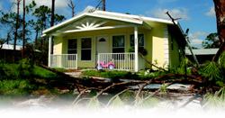 SAFE HOUSE: Hurricane Charley wreaked destruction in Florida, but its rain and 145-mph winds left Home Front's new panelized homes largely unscathed.