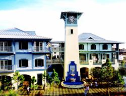 PED XING: Though certainly not the first of a new breed of urban mixed-use projects, Addison Circle (left) won a grand award in 1998 for successfully and artfully creating a pedestrian-friendly environment within the setting of a busy downtown traffic circle in Addison, Texas. A robust leasing pace saw 60 residents a month move into the project's four-story apartment buildings.
