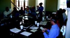 KEYPADS TO SUCCESS: Focus group participants convened by Bosgraaf Homes evaluated floor plans, elevations, and marketing plans via handheld voting devices.