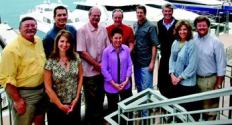 JUDGMENT DAY: The 2006 Gold Nuggets judges: (back row, from left): Patrick McBride, GMS Architectural Group, Bellevue, Wash.; Matt Cody, Cachet Homes, Scottsdale, Ariz.; Nick Lehnert, Distinguished Homes, Anaheim Hills, Calif.; Donal O'Callaghan, S&P Destination Properties, Vancouver, British Columbia, Canada; Rick New, DTJ Design, Boulder, Colo.; Richard Emsiek, McLarand Vasquez Emsiek & Partners, Irvine, Calif.; (front row, from left): Erika Geiser, Christopher Homes, Las Vegas; Jenny Sullivan, BUILDER, Washington; Lisa Parrish, Peter M. Mayer Productions, Alta Loma, Calif.; Shane Parrish, Peter M. Mayer Productions, Alta Loma.