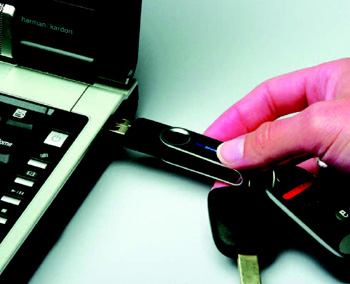 SNAPS IN: The new Snap-Link USB key lets users access an HAI network remotely from any  computer.