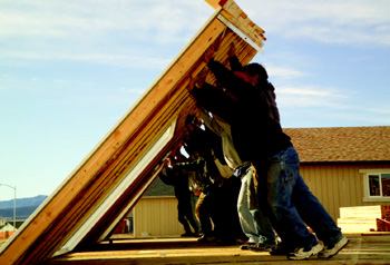 CAPTIVE INSTALLERS: Lifestyle sustains precise construction standards by using its own staff as  framers, roofers, carpenters, and painters—and by holding subs accountable  for their work even after its completion.