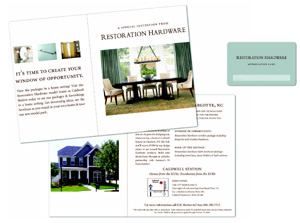 BRANDING ALLIANCE: D.R. Horton's model-home branding program has no more committed retail partner  than Restoration Hardware, which offers Horton's buyers a 10 percent discount  on its furnishings that's valid for 90 days after they close. The dealer  also promoted the model in its catalog with a $1,000 incentive  towards the purchase of furnishings for buyers who visit the home.