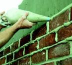 SLIM FAST: Thin Brick looks and feels like a handmade brick, but the product is a fraction  of the size of a traditional brick. Measuring ¾ of an inch thick, the  product's lightweight concrete body weighs less than one pound per piece, so  it does not require wall or foundation reinforcements. A variety of  colors are available. Boral Bricks. 800-5BO-RAL5. www.boralbricks.com.