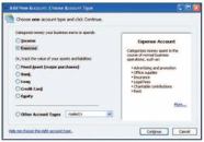 STREAMLINED VIEWS: The latest version of QuickBooks lets users point and click an interface that  hones down the options to the most common accounts used by builders and  contractors.