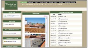 BUYER VIEW: BuilderTREND lets custom home buyers view their home's latest construction  photos plus a modified view of the production schedule.
