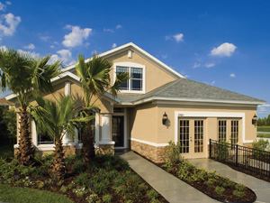 NATURAL BEAUTY: An upgraded landscaping package was part of the developer's streetscape requirement  for builders KB Home and William Ryan Homes. The visual impact of  the lush foliage is immediate and dramatic.