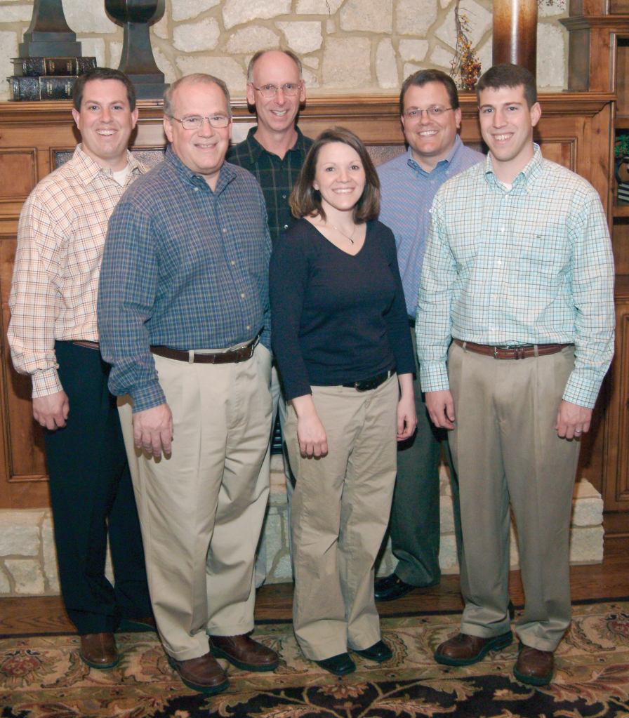 (Left to right) John Menghini Jr., John Menghini Sr., Tracy Hall, Alicia Steinheider, Frank Pikus, Michael Menghini