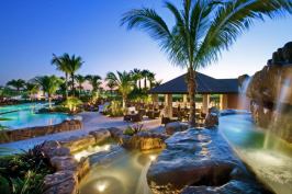 Luxurious Living. One of the selling features of Paseo are its amenities, which include a 5,000-square-foot fitness center and pool, as well as sweeping views of nearby lakes.
