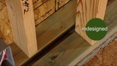 Creating space. Terraso Solutions advocates energy efficiency with a “double staggered wall” which eliminates heat transfer through the studs by keeping them away from the wall plates, and providing an 8-inch area in which cell spray foam insulation can be applied.