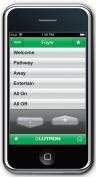 Lutron has introduced an interface that allows customers to control their HomeWorks whole-house lighting system from an iPhone or iPod Touch. The application is available as a free download.