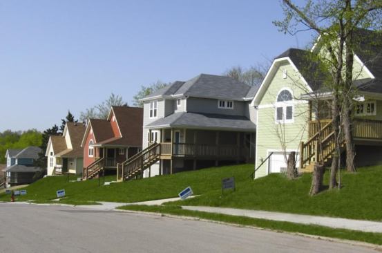 STAR STREET: All five units of the Olive Street Homes project in Kansas City, Mo., each about 1,550 square feet and selling in the $140s, will save qualified low-income families an estimated $500 a year in utility bills because they are built to Energy Star qualifications.