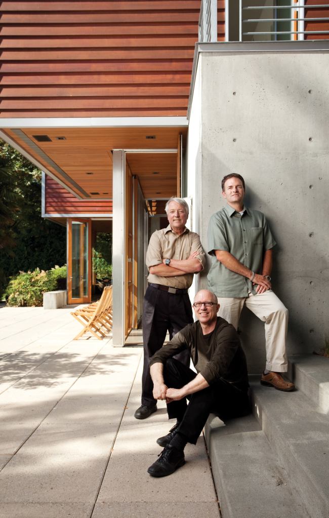 Design principals Robert Hull, David Miller (seated), and Craig Curtis.