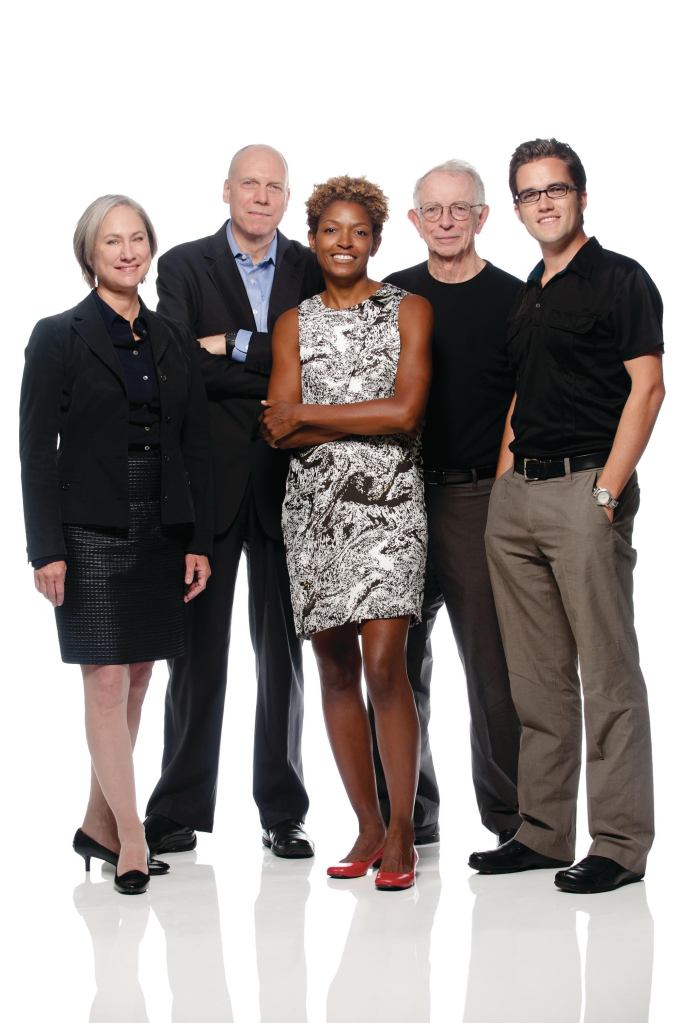 From left to right: Donna Robertson, Scott Kilbourn, Yolande Daniels, Bill Valentine, John Cary