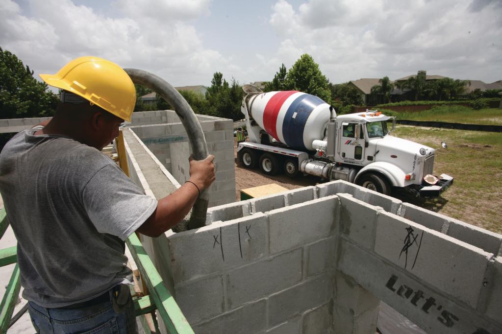 Pour It On: Insulated block walls deliver a durable and thermally efficient thermal shell. For a sneak peek, visit www.builderconcepthome2011.com.