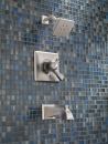 Delta. The company’s water-saving H2Okinetic technology acts on water droplet size and velocity as well as thermal dynamics, resulting in a warmer, more drenching shower experience than other low-flow showerheads. It can deliver the feeling of a 2.5-gpm shower at a 1.5-gpm flow rate, decreasing water usage by 40%, the company says. www.deltafaucet.com