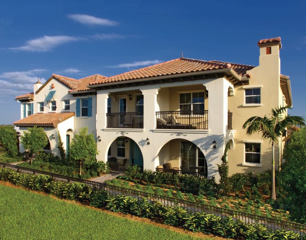 A DIFFERENT SHADE OF GREEN: The Minto Group's new community in Florida, Cascada at Monterra, will feature townhouses that are being marketed under the builder's “Minto Blue” label, which indicates they can meet the sustainable standards of five different ratings agencies.