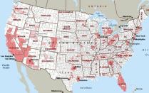 Unemployment is pushing foreclosures far beyond the real estate hotspots that experienced the initial wave (see 2007 map above) into far more diverse regions previously seen as stable (see 2010 map below).