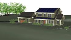 The NIST Net-Zero Energy Residential Test Facility is modeled after homes typical to the Washington, D.C., area. The two-story 2,700-square-foot residence will include three or four bedrooms, three bathrooms, a basement, and a detached garage.