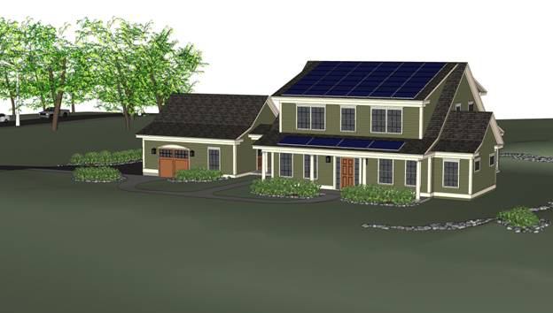 The NIST Net-Zero Energy Residential Test Facility is modeled after homes typical to the Washington, D.C., area. The two-story 2,700-square-foot residence will include three or four bedrooms, three bathrooms, a basement, and a detached garage.
