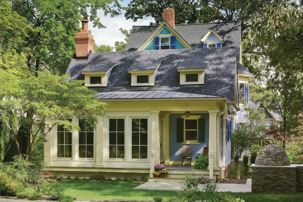 Back Home Again

The new addition features a welcoming back porch in classic Craftsman-like style — a far cry from a Nixon-era addition that added a five-sided porch (opposite), which was not only unattractive but also not especially useful.