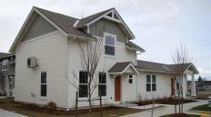Attached housing in Salishan 7, the 10,000th residential project to achieve LEED certification.