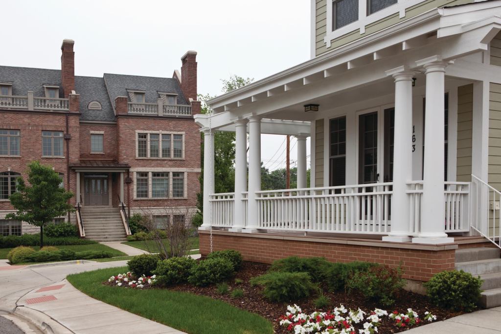 Lemons to Lemonade Built on the site of a project gone bust, the bungalows of SchoolStreet Homes complement a row of existing brownstones.