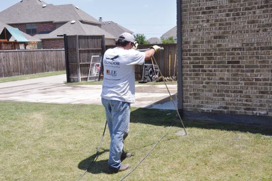 Deep Dip Licensed applicators typically treat soil under foundations at depths of 8 to 15 feet.