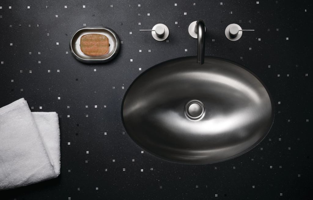 Good Sens Available in 60 colors, SensiTile Terrazzo can be used for flooring, walls, and countertops.