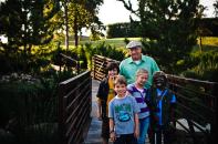 A TOUR OF THE NEIGHBORHOOD: Cast members from "Cooper & the Castle Hills Gang," a 51-miinute movie that developer Bright Realty financed to showcase its Castle Hills community outside of Dallas.