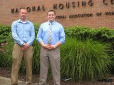 Preparing For The Future. Ben Hendershot (left) and Brian Roling are two college students who are interning with Washington, D.C-area builders through the NAHB Residential Construction Internship program.