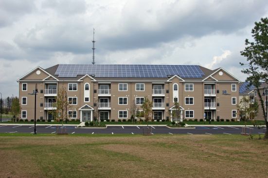 GOING FOR THE GOLD: An apartment complex with 112 units, which is certified LEED Gold, is part of a mixed-use redevelopment project in southern New Jersey that helped Walters Homes win the first  Green Builder of the Year award from the Shore Builders Association of Central New Jersey