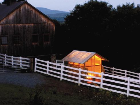 Moskow Linn's Chicken Chapel is one of the projects shown in the new book Contemporary Follies.