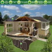 A Complete Package. Nexus EnergyHomes is building houses that include a geosolar production system. Owners can monitor and regulate their energy consumption through an in-home electrical distribution panel.