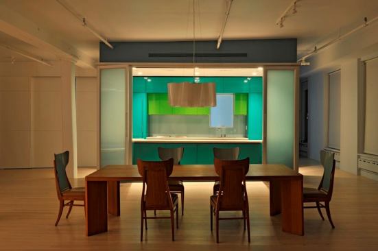 Marina Abramovic's loft in New York, designed by Dennis Wedlick Architect. Photo courtesy of Dennis Wedlick Architect.