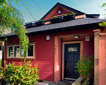  A laneway house in Vancouver, B.C., by Smallworks Studios.