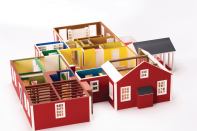 This Raised House A Z Corp. printer created a 3D model of a home in Massachusetts that This Old House renovated.