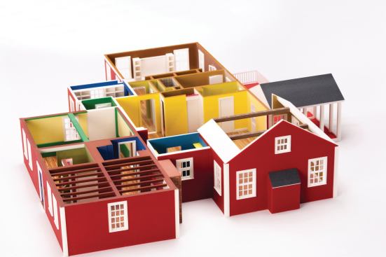 This Raised House A Z Corp. printer created a 3D model of a home in Massachusetts that This Old House renovated.