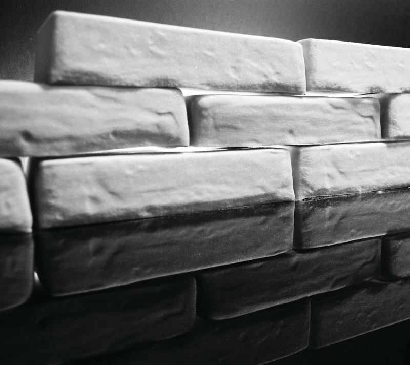 Lowering the Temperature Envitrum’s VitroBrick acts like a masonry material but takes 60 percent less heat to produce.