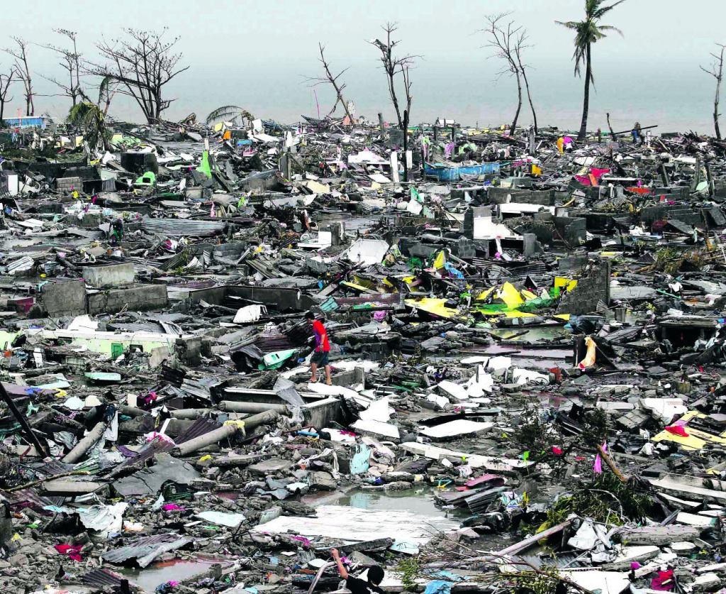 The Philippines after Super Typhoon Haiyan in November 2013