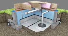 A closed crawl space should include insulation on foundation walls, a ground vapor retarder, and mechanical ventilation. (Some local jurisdictions allow insulation in the floor instead of the wall insulation.) Unlike a conventional crawl space, a closed crawl space does not have wall vents and is air sealed to improve energy and moisture performance. A closed crawl space may also be referred to as unvented, conditioned, semi-conditioned, or sealed.